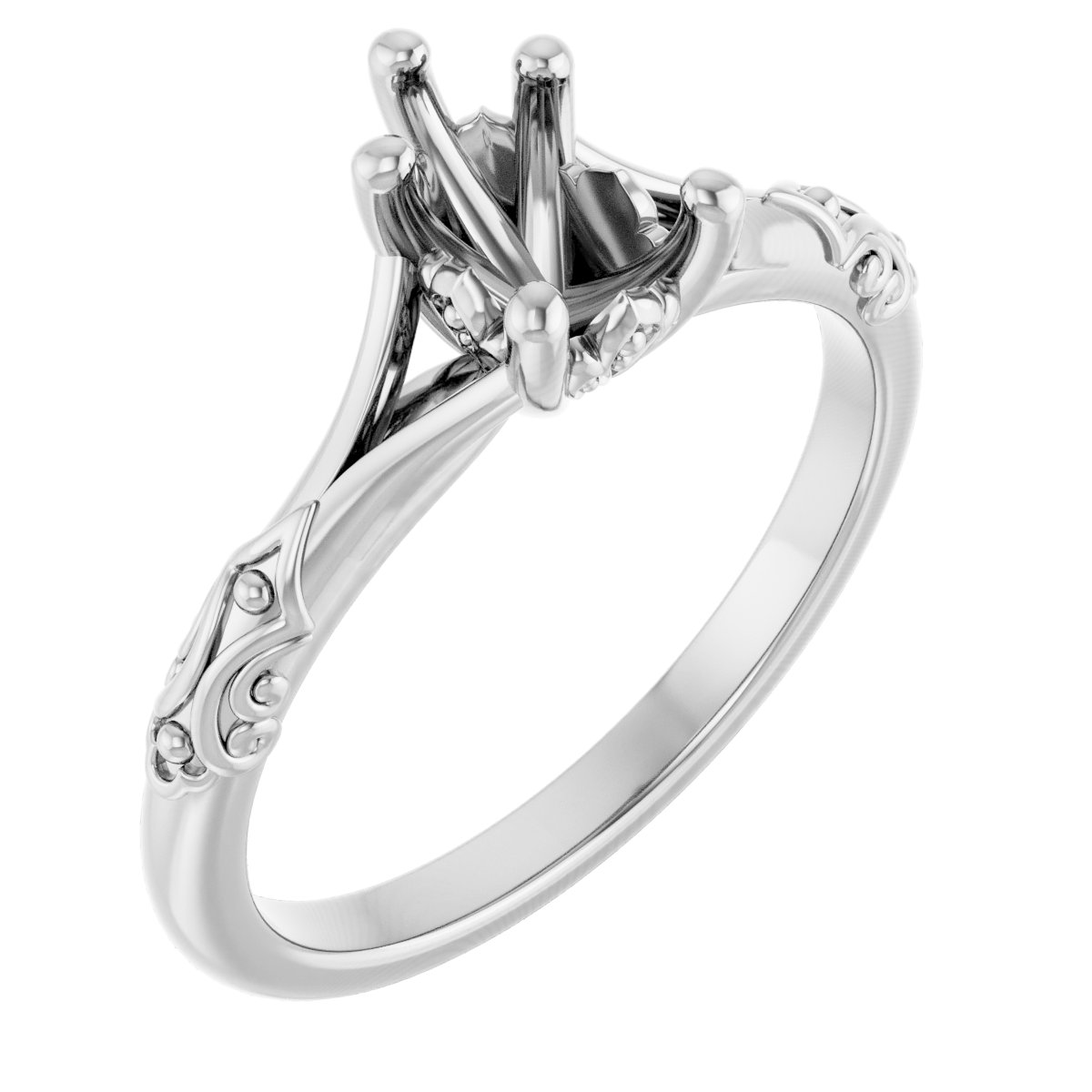 Solitaire Sculptural Engagement Ring
