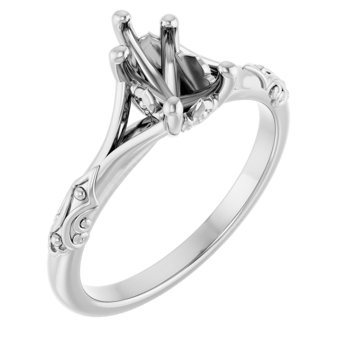 Solitaire Sculptural Engagement Ring