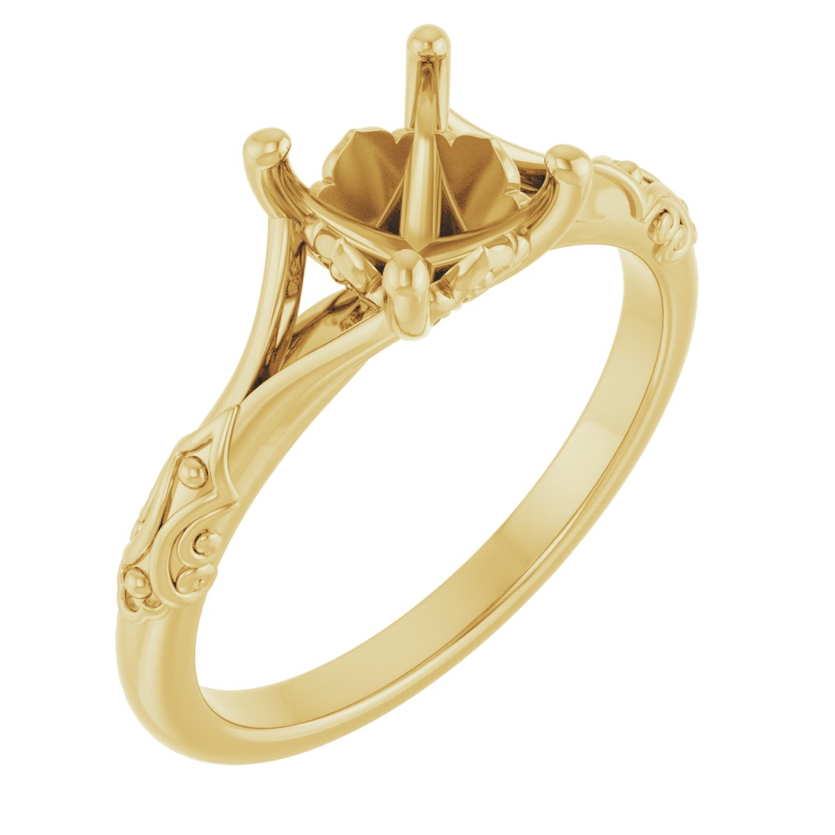 Solitaire Sculptural Engagement Ring