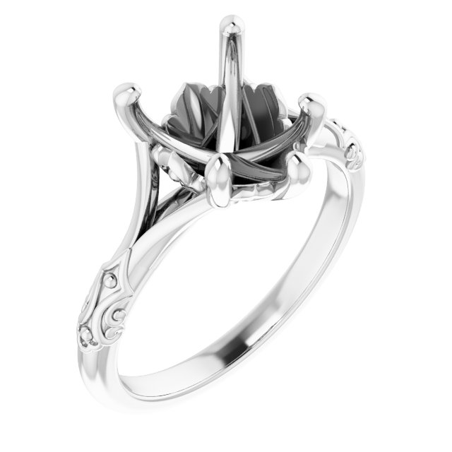 Solitaire Sculptural Engagement Ring
