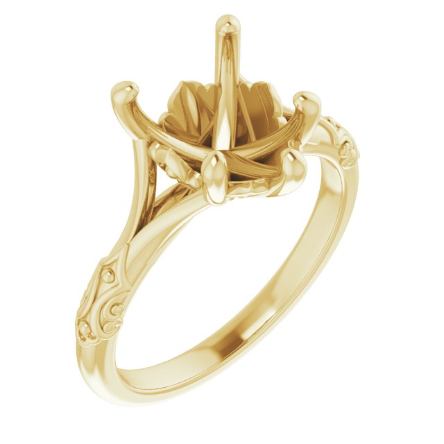 Solitaire Sculptural Engagement Ring