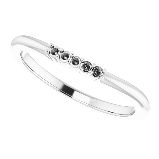 Band Mounting for 6 mm Square Ring view 5