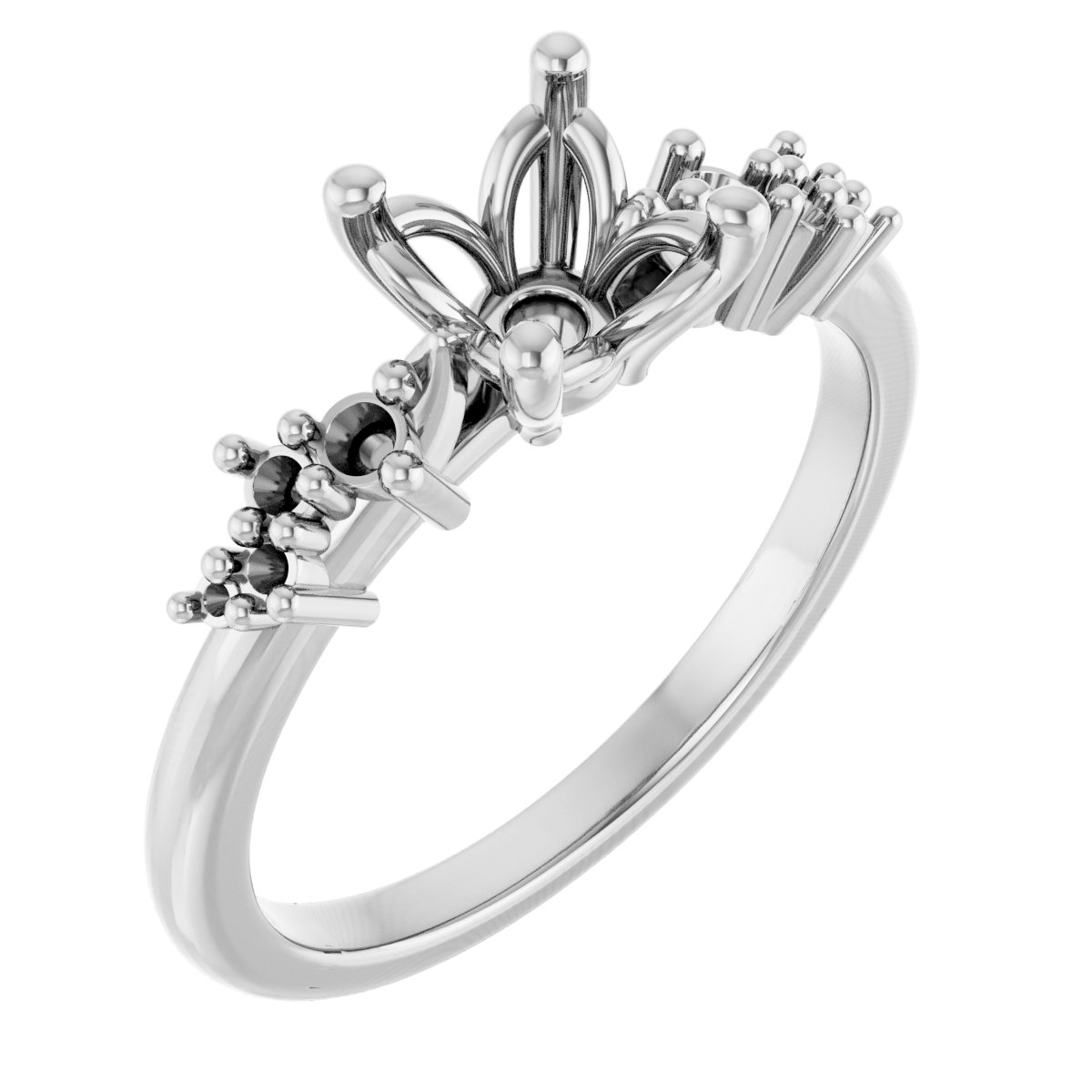 Accented Engagement Ring