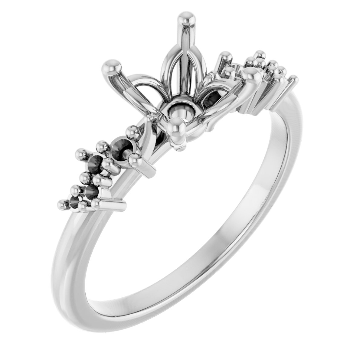 Accented Engagement Ring