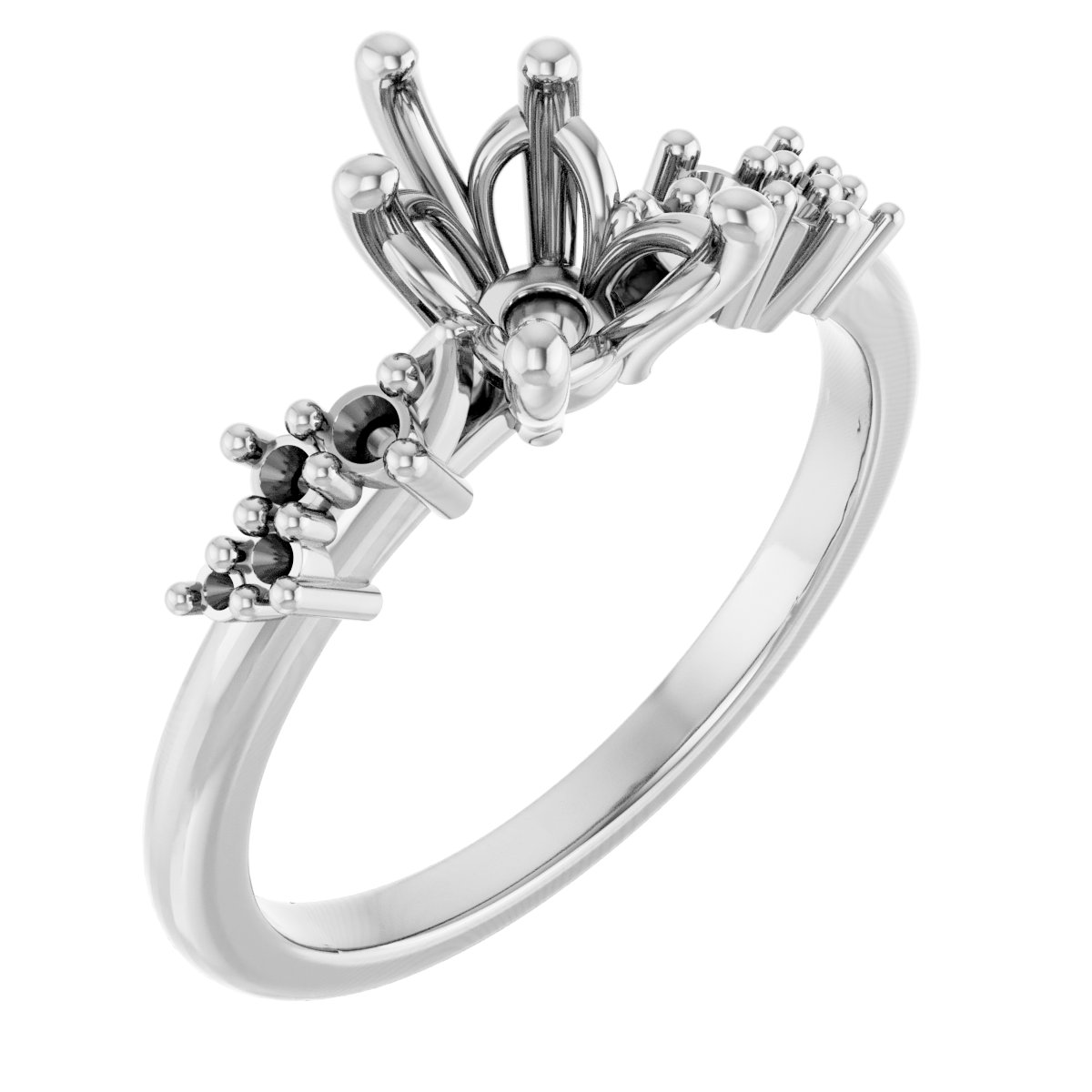 Accented Engagement Ring
