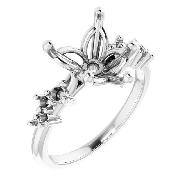 Accented Engagement Ring