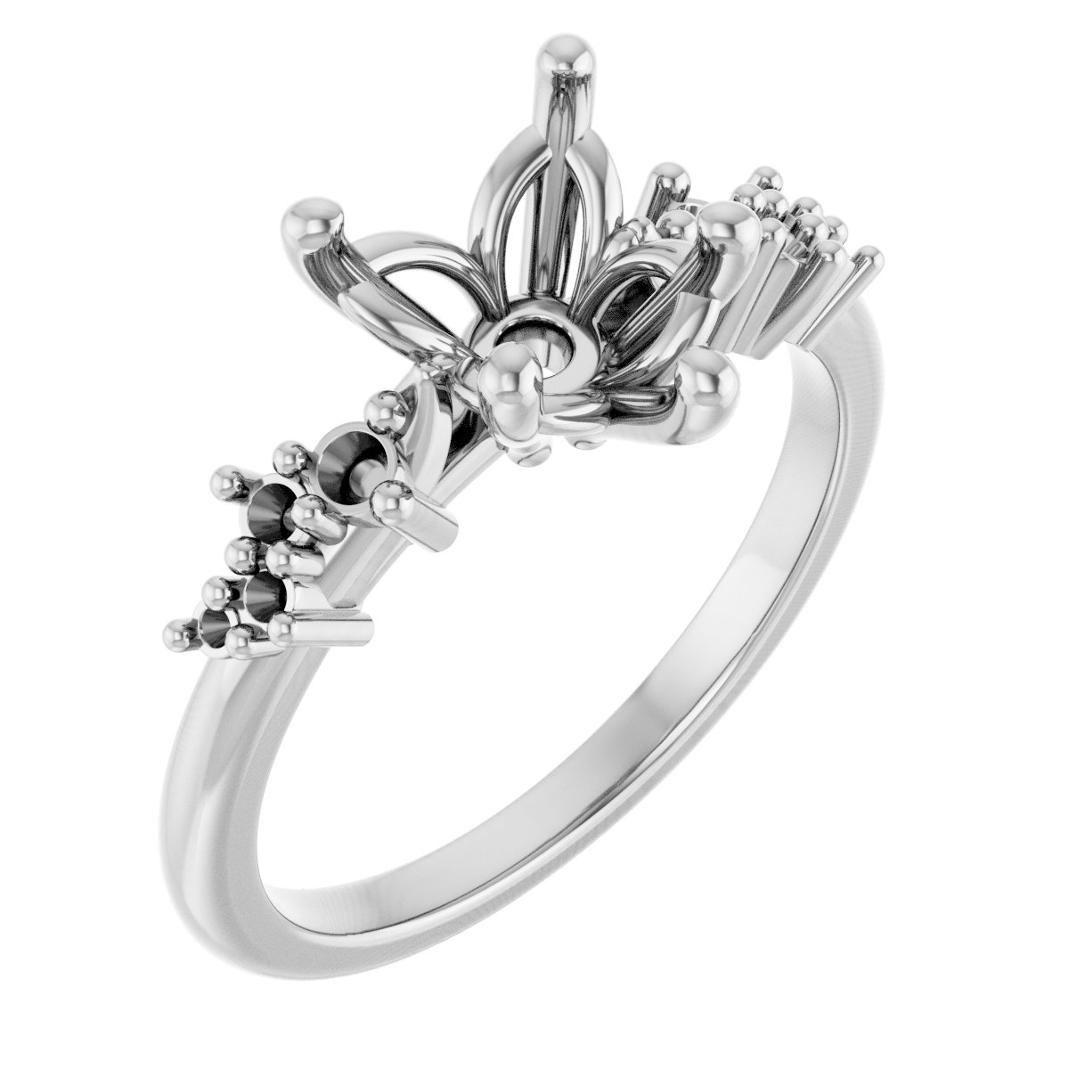 Accented Engagement Ring