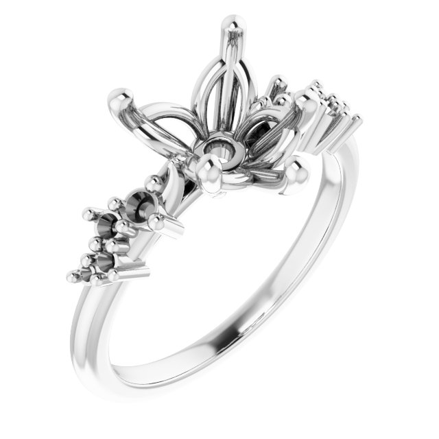 Accented Engagement Ring