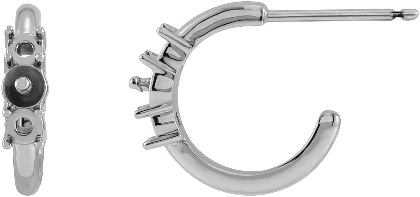 Pearl Huggie Earrings