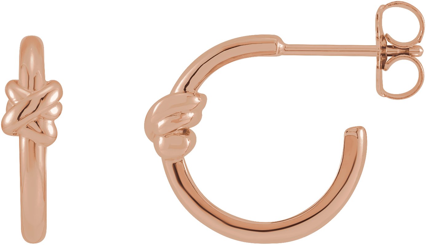 Knot Hoop Earrings