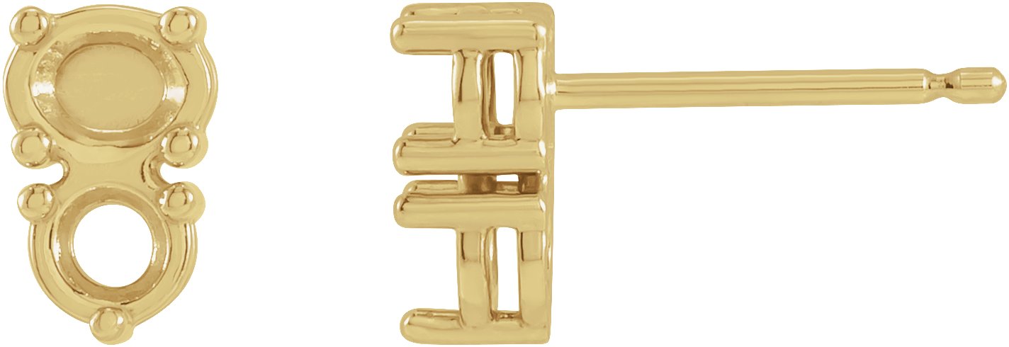 Two-Stone Earrings