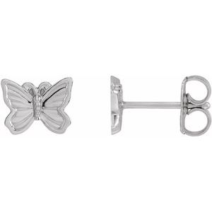 Sterling Silver Petite Butterfly Earrings