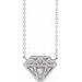 Sterling Silver .07 CTW Natural Diamond 16