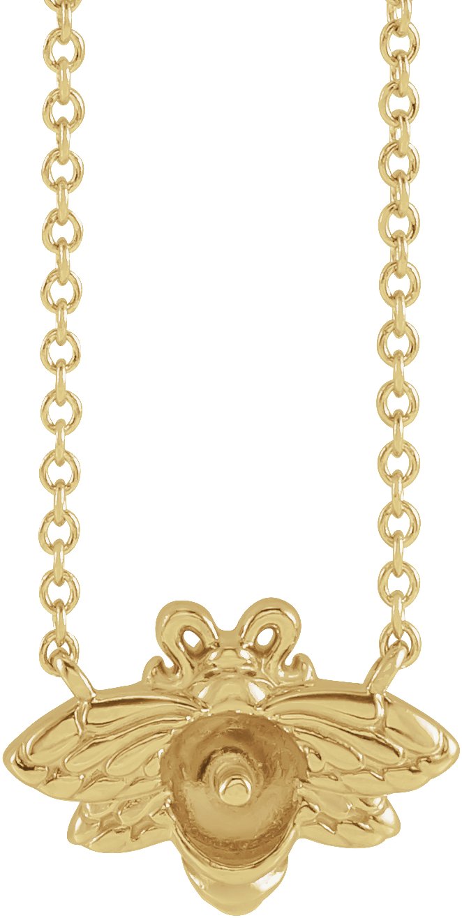 Pearl Bee Necklace or Center