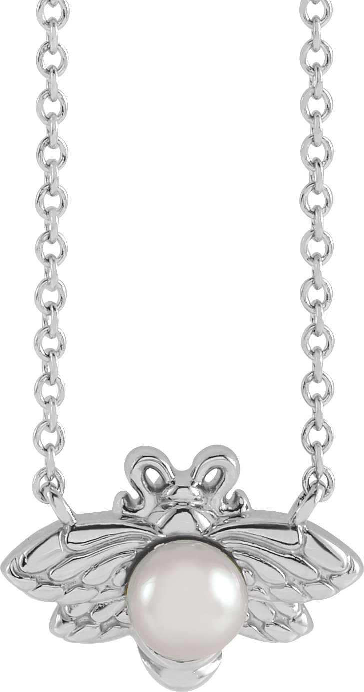 Pearl Bee Necklace or Center
