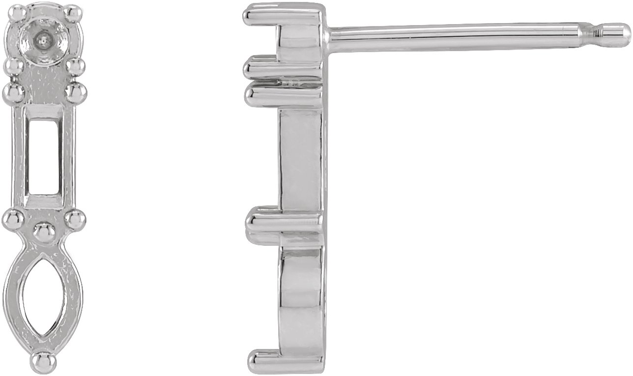 Multi-Shape Bar Earrings