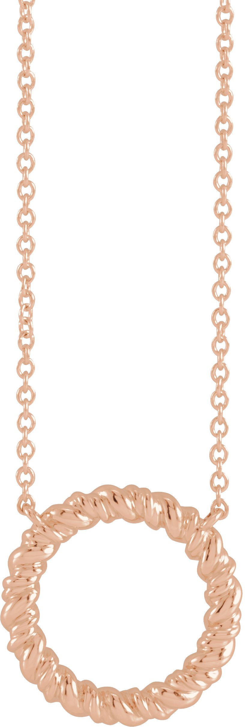 Rope Circle Necklace or Center