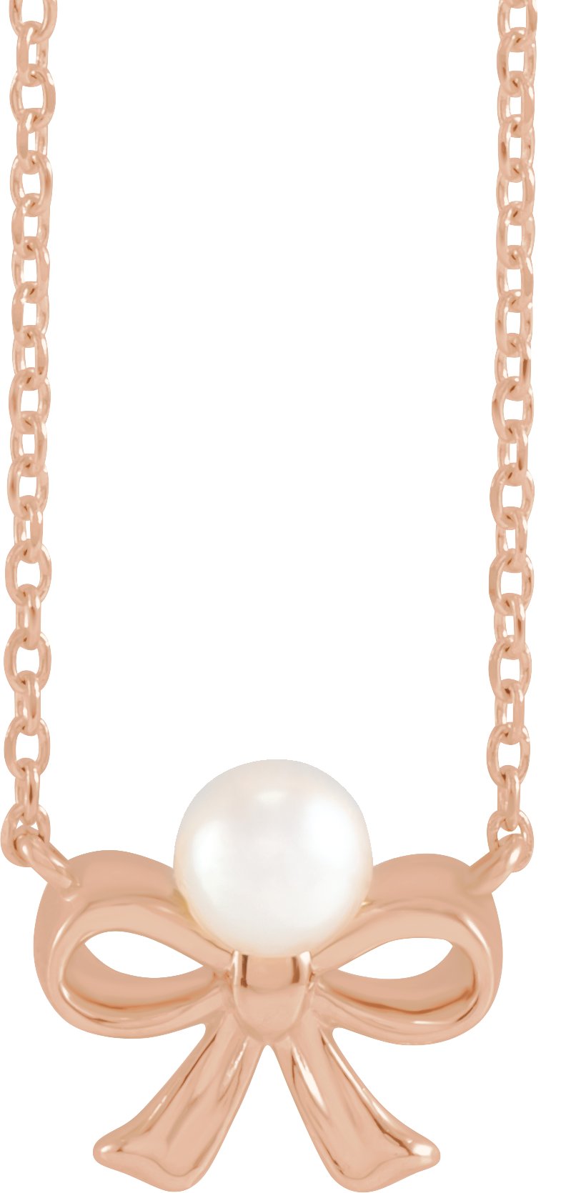 Pearl Bow Necklace or Center