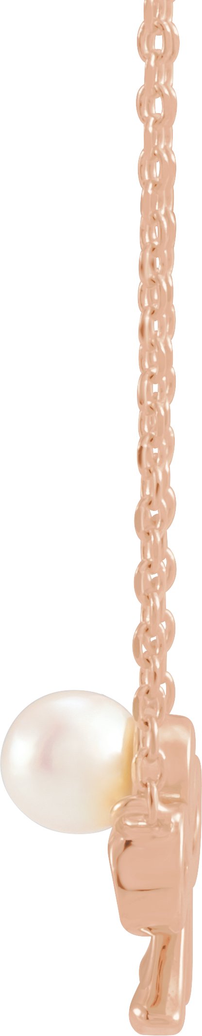 Alternative view of Pearl Bow Necklace or Center