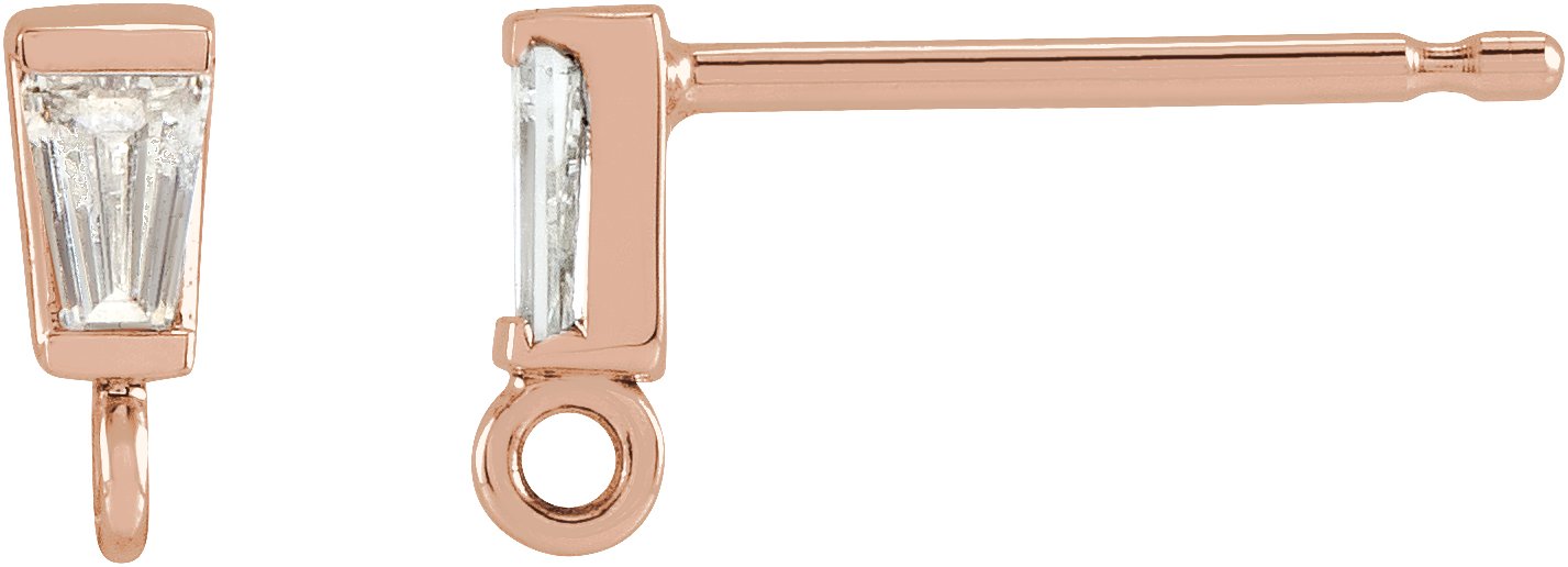 Bezel-Set Earring Top