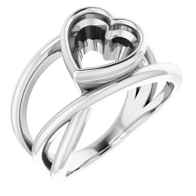 Bezel-Set Criss-Cross Ring