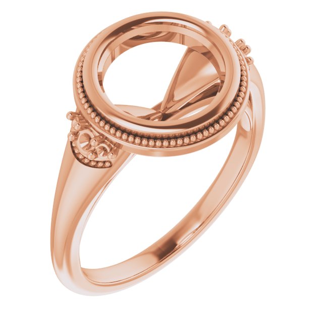 Bezel-Set Accented Engagement Ring