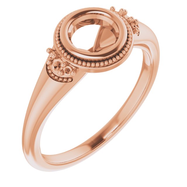 Bezel-Set Accented Engagement Ring
