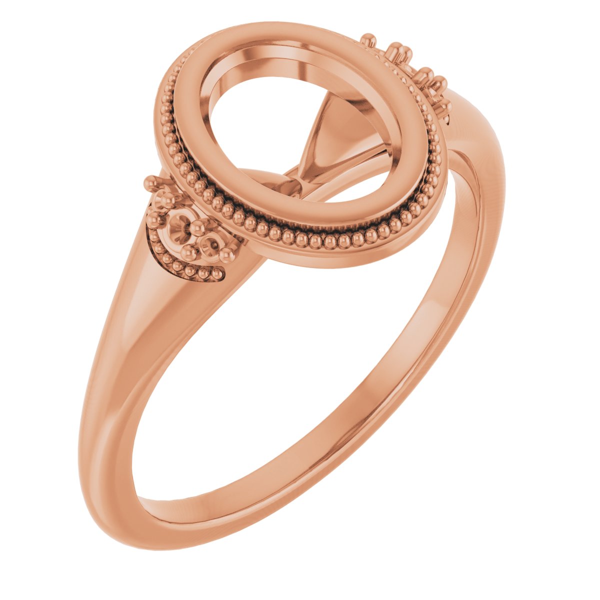Bezel-Set Accented Engagement Ring