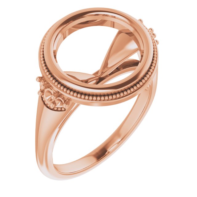 Bezel-Set Accented Engagement Ring