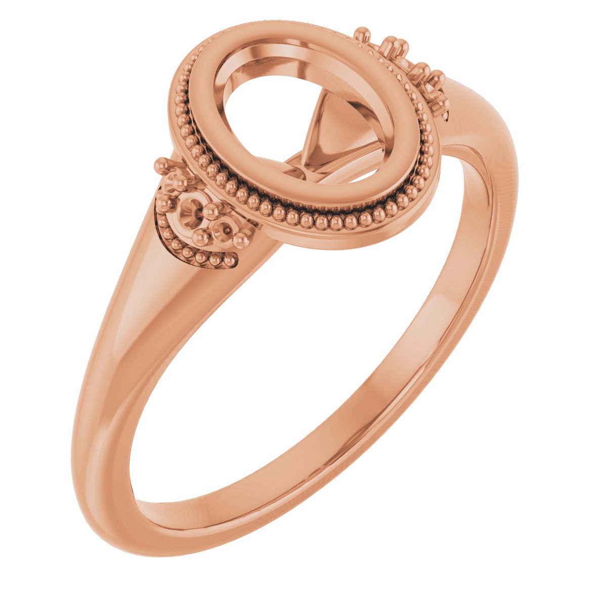 Bezel-Set Accented Engagement Ring