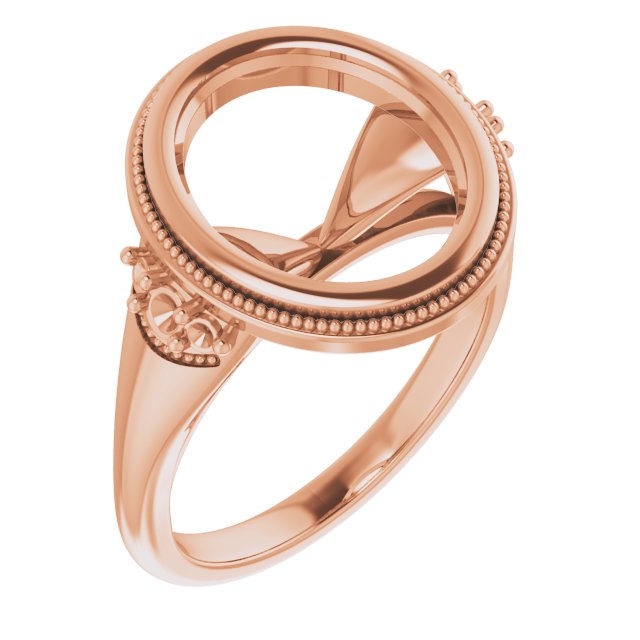 Bezel-Set Accented Engagement Ring