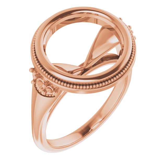 Bezel-Set Accented Engagement Ring