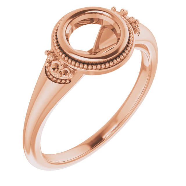 Bezel-Set Accented Engagement Ring