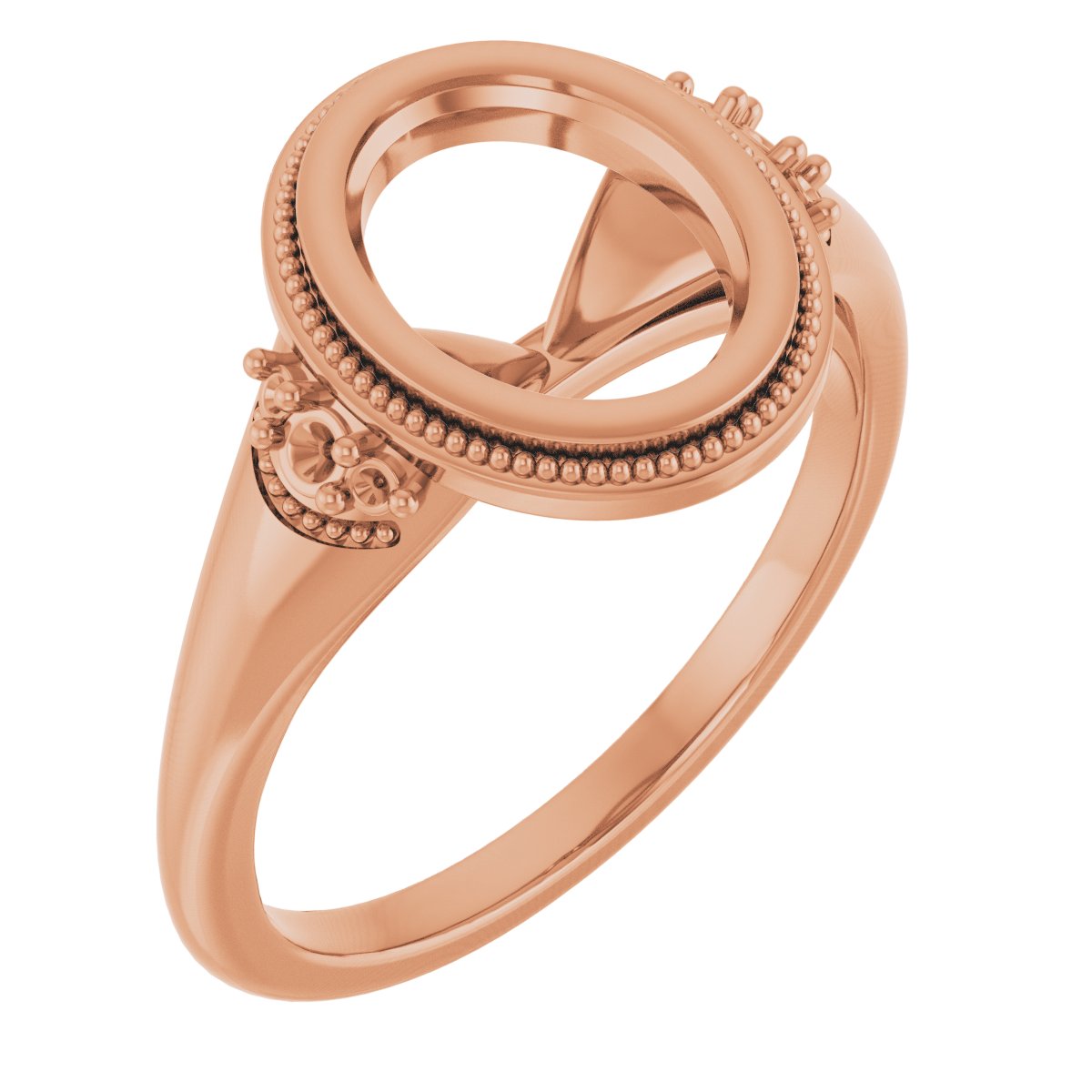 Bezel-Set Accented Engagement Ring