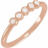 Rose-Cut Stackable Ring