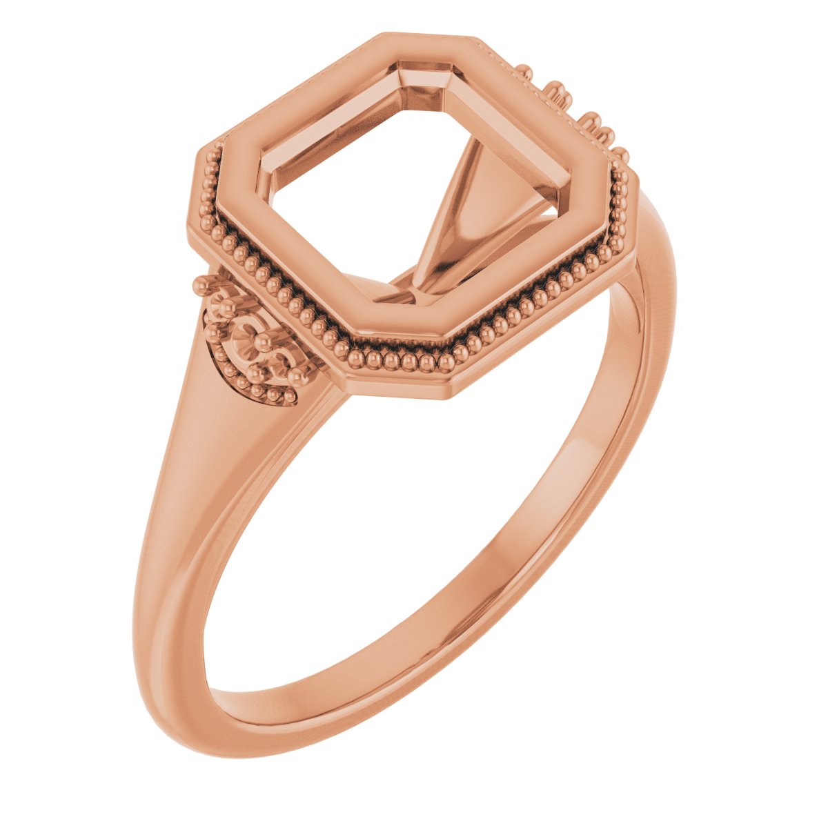 Bezel-Set Accented Engagement Ring