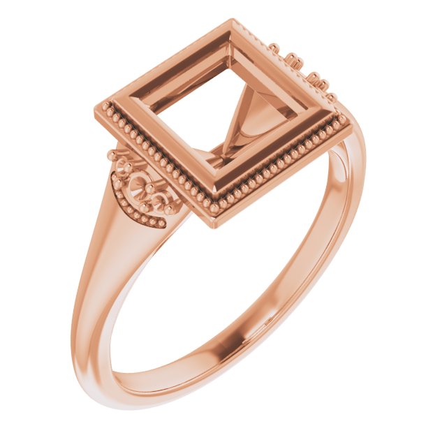 Bezel-Set Accented Engagement Ring