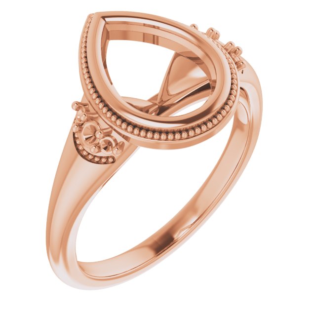 Bezel-Set Accented Engagement Ring