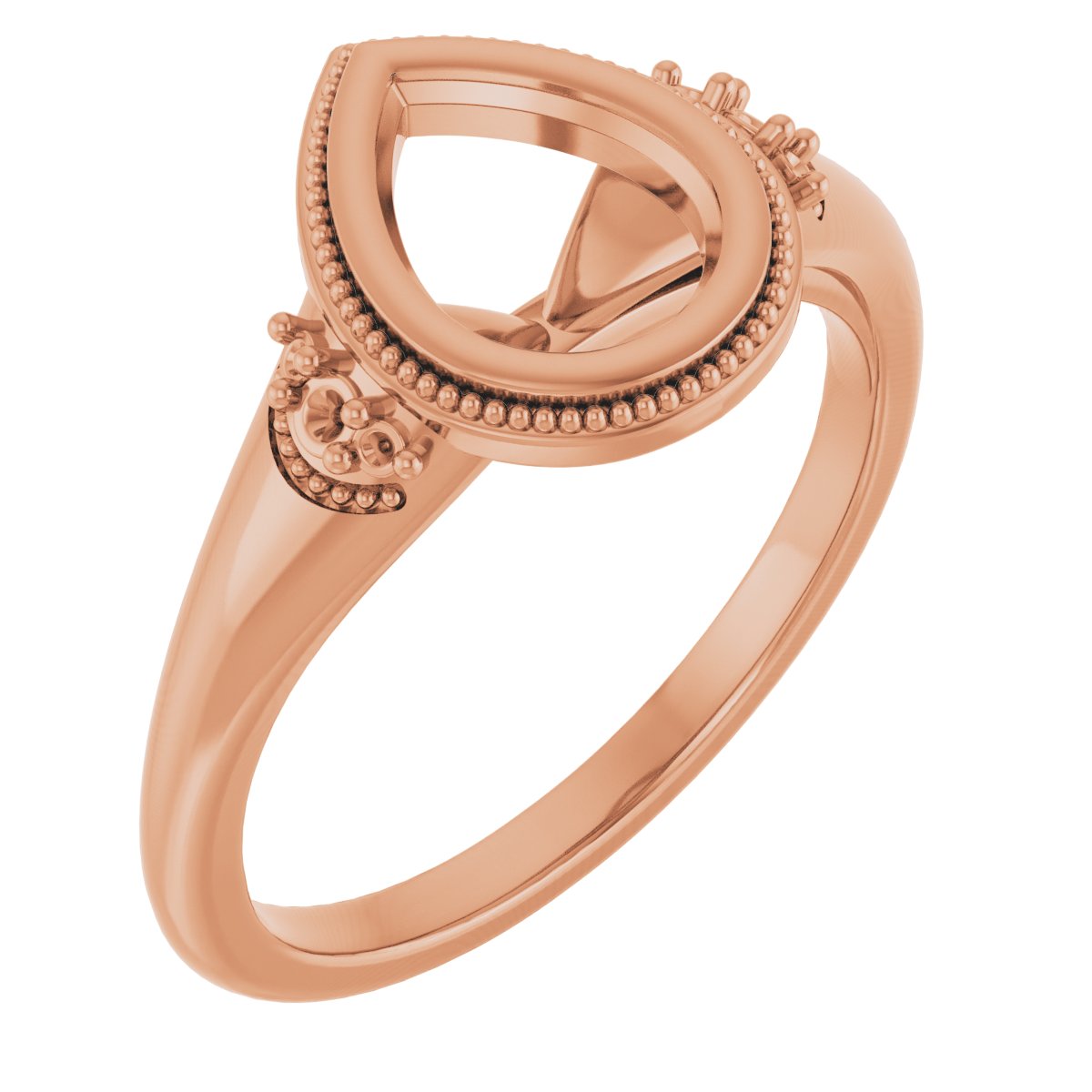Bezel-Set Accented Engagement Ring