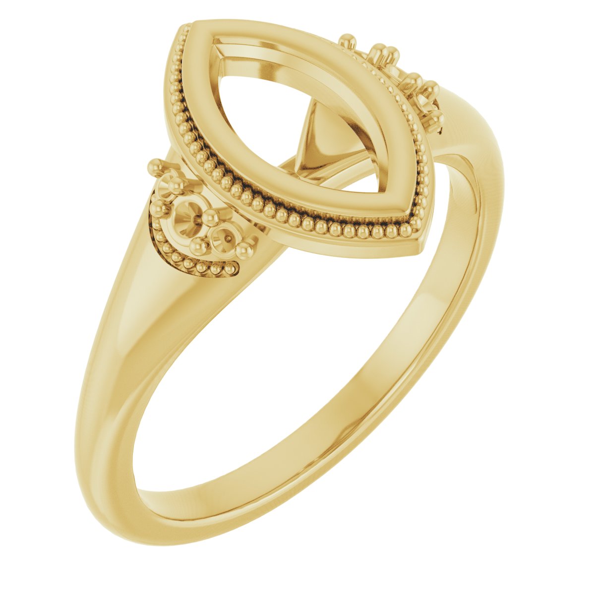 Bezel-Set Accented Engagement Ring