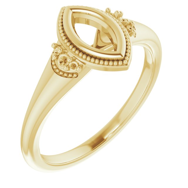 Bezel-Set Accented Engagement Ring