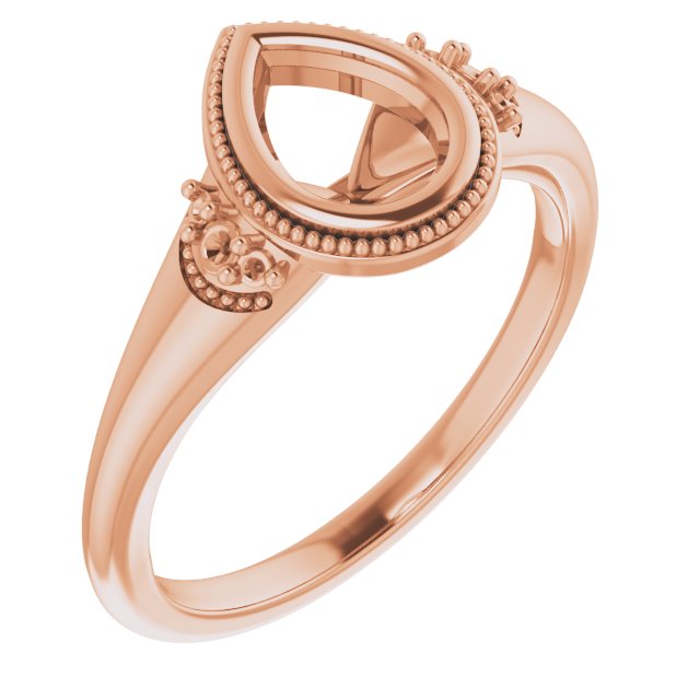 Bezel-Set Accented Engagement Ring