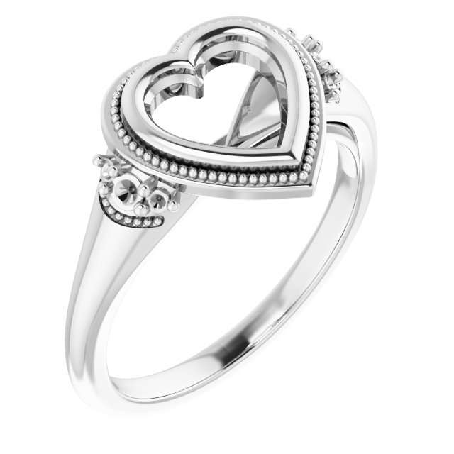 Bezel-Set Accented Engagement Ring