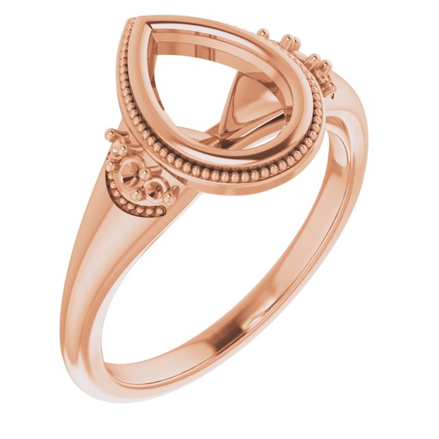 Bezel-Set Accented Engagement Ring