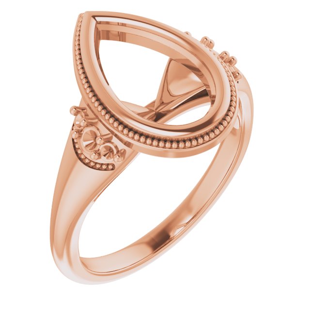 Bezel-Set Accented Engagement Ring