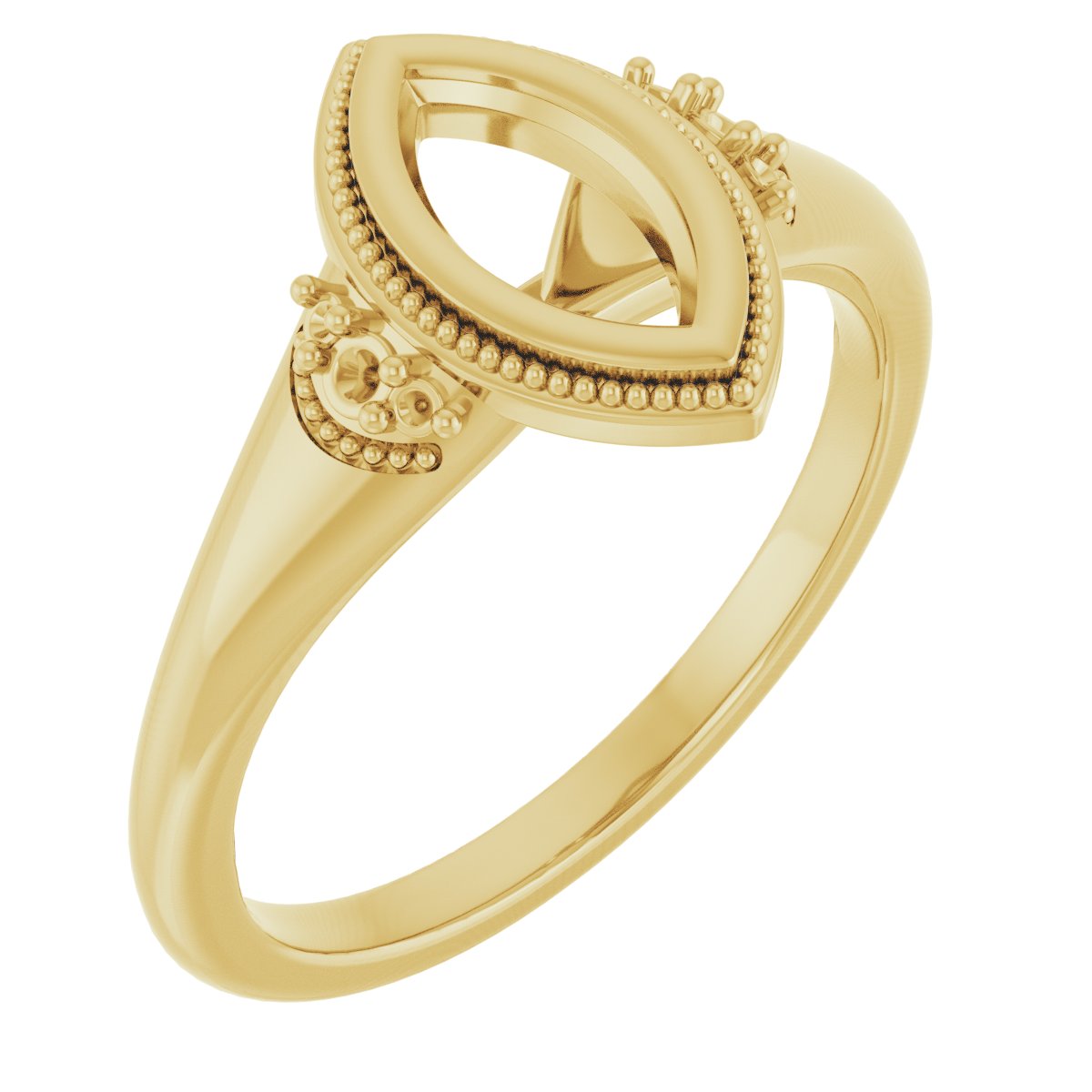 Bezel-Set Accented Engagement Ring