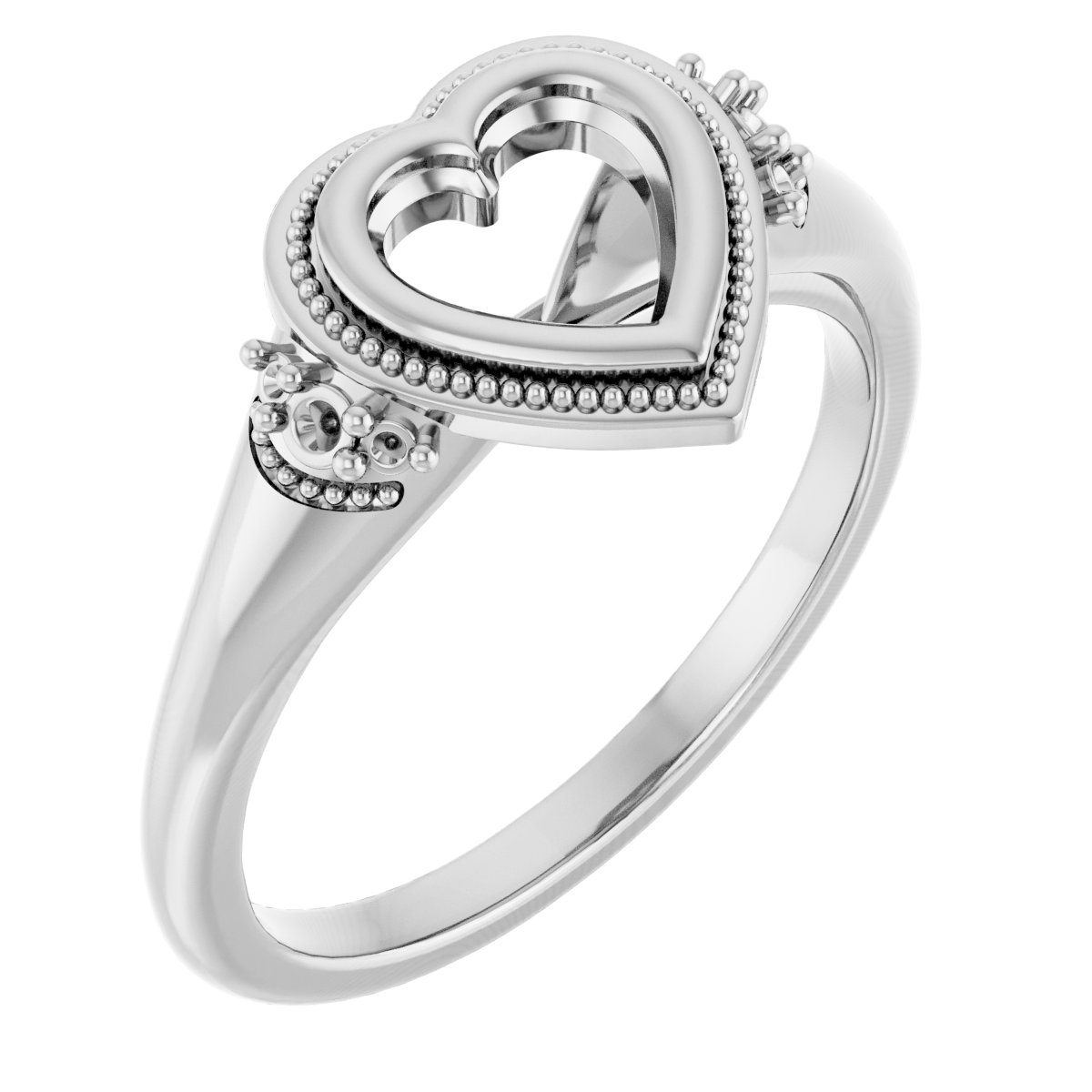 Bezel-Set Accented Engagement Ring