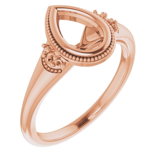 Bezel-Set Accented Engagement Ring