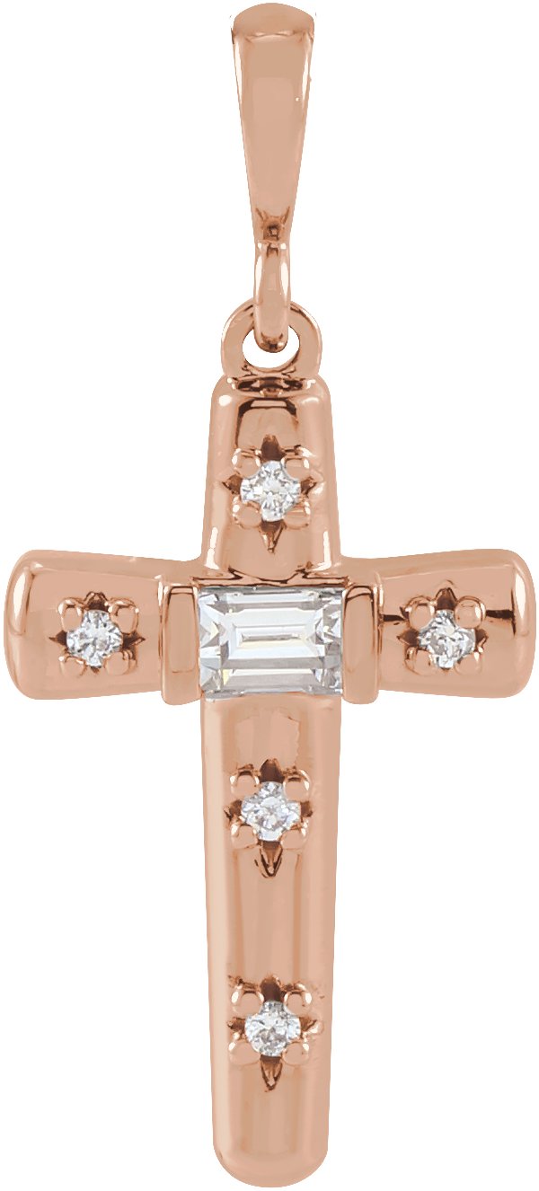 Accented Cross Necklace or Pendant