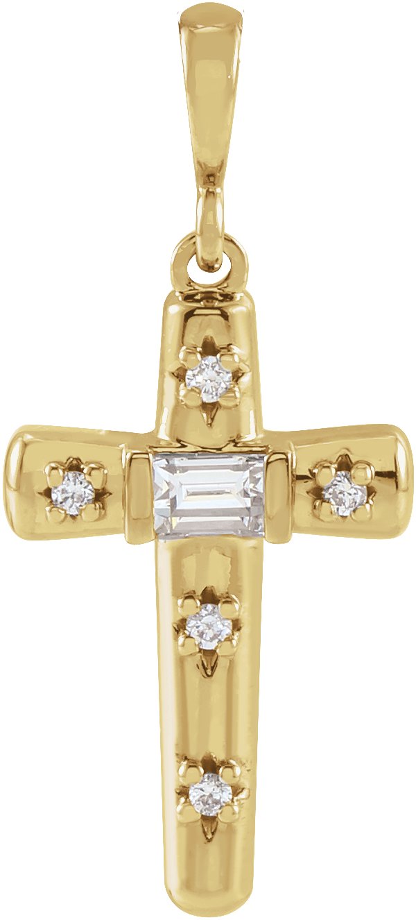 Accented Cross Necklace or Pendant